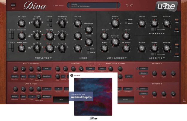 u-he Diva + Free Ambient Depths Expansion